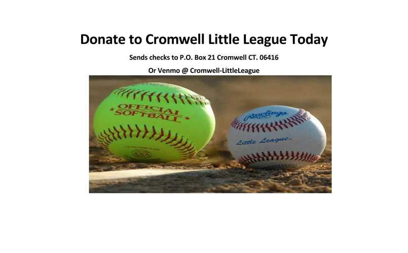 Donate to Cromwell Little League Today!