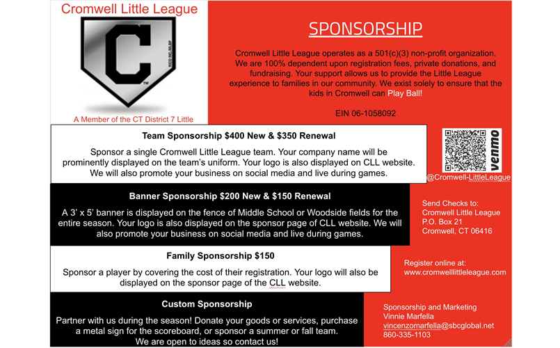 CLL Sponsorship Opportunities